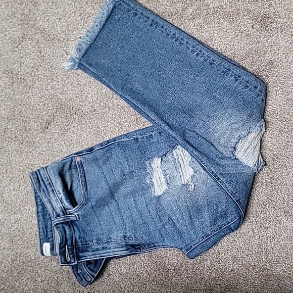 KanCan High Rise Ripped Cropped Jean - Picture 3 of 9